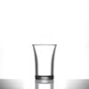 100 x Econ Clear Polystyrene Reusable Plastic Shot Glass, 25ml