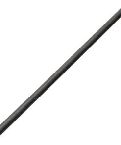 Paper Solid Black Straw 8" (20cm) (Box of 250)