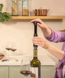 Alternative view of Vacu Vin Wine Saver Black Pump & 2 Stoppers