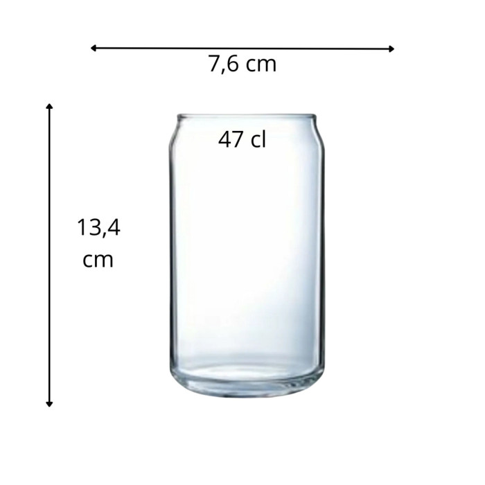 6 x Arcoroc Can Glass 47cl - Image 4
