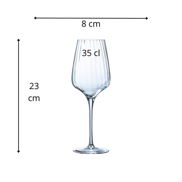 6 x Chef & Sommelier Symetrie Wine Glass 35cl - Image 4